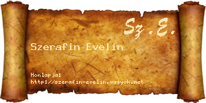 Szerafin Evelin névjegykártya